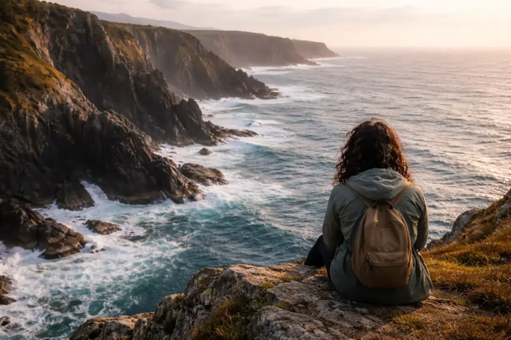 A scenic coastal cliff view representing the diverse geography of National Parks of Canada along the Atlantic.
